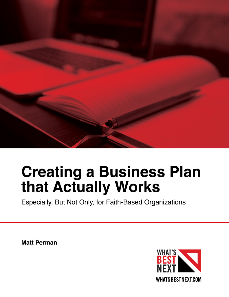 how to make a business plan cover page